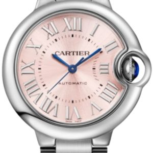 Cartier Ballon Bleu de Cartier Automatic Pink Dial Steel Women’s Watch WSBB0068 33mm