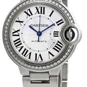 Cartier Ballon Bleu 33mm Diamond Dial Women’s Watch W4BB0016 33mm