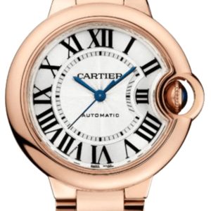 Cartier Ballon Bleu de Cartier Automatic Silver Dial 18K Rose Gold Women’s Watch WGBB0042 33mm