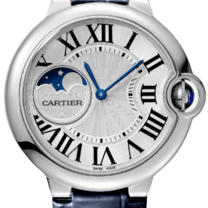 Cartier Ballon Bleu de Cartier Silver Dial Leather Strap Women’s Watch WSBB0029 37mm
