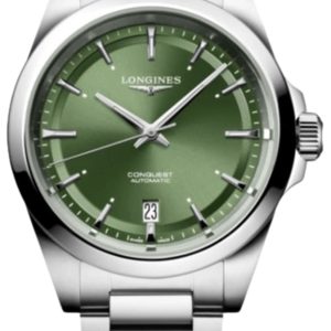Longines Conquest Automatic Green Dial Steel Men’s Watch L3.720.4.02.6 38mm