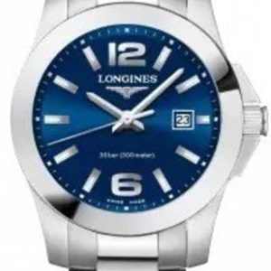 Longines Conquest Quartz Blue Dial Steel Women’s Watch L3.376.4.96.6 29.5mm