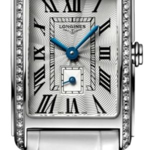 Longines DolceVita Silver Dial Diamond Leather Strap Women’s Watch L5.255.0.71.2 32mm