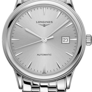 Longines Flagship Automatic Silver Dial Stainless Steel Unisex Watch L4.984.4.72.6 40mm