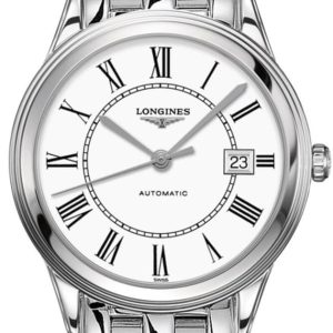 Longines Flagship Automatic White Dial Stainless Steel Men’s Watch L4.974.4.21.6 38.5mm