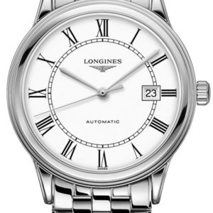 Longines Flagship Automatic White Dial Stainless Steel Men’s Watch L4.984.4.21.6 40mm