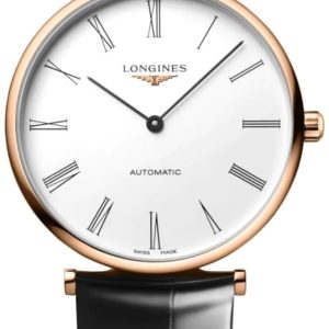 Longines La Grande Classique Automatic White Dial Leather Strap Women’s Watch L4.918.1.91.2 38mm