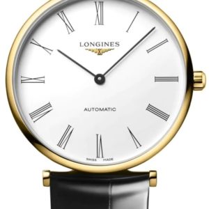 Longines La Grande Classique Automatic White Dial Leather Strap Women’s Watch L4.918.2.11.2 38mm