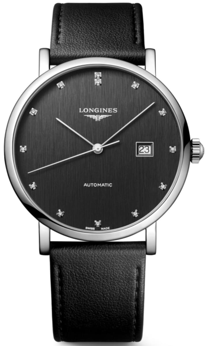 Longines Elegant Collection Grey Dial Leather Strap Women’s Watch L4.911.4.78.2 41mm