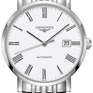 Longines Elegant Collection White Dial Stainless Steel Men’s Watch L4.910.4.11.6 39mm
