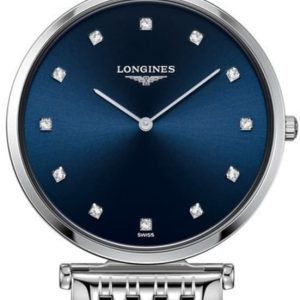 Longines La Grande Classique De Longines Blue Diamond Dial Stainless Steel Women’s Watch L4.709.4.97.6 33mm