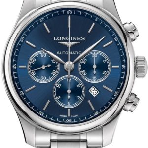 Longines Master Automatic Chronograph Blue Dial Stainless Steel Men’s Watch L2.859.4.92.6 44mm