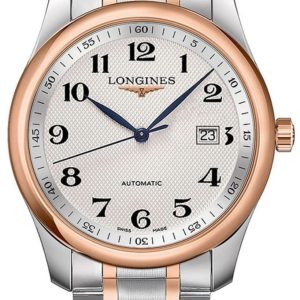 Longines Master Collection Automatic 40mm Silver Dial Rose Gold and Stainless Steel Men’s Watch L2.793.5.79.7 40mm