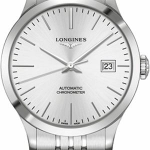 Longines Record Stainless Steel Men’s Watch L2.820.4.72.6 38.5mm