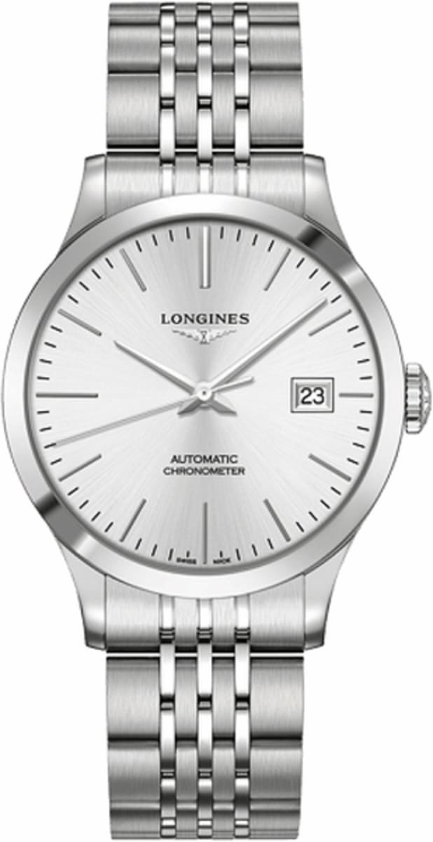Longines Record Stainless Steel Men’s Watch L2.820.4.72.6 38.5mm