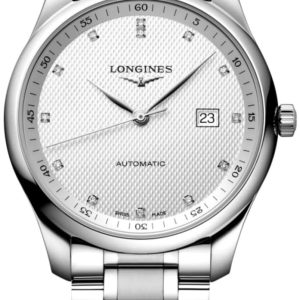 Longines Master Collection Automatic 42mm Silver Diamond Dial Steel Men’s Watch L2.893.4.77.6 42mm