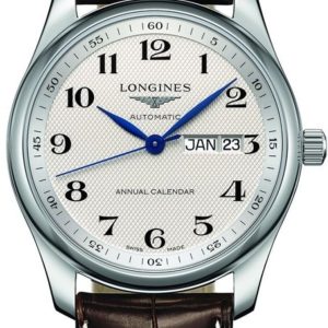 Longines Master Collection Automatic 38.5mm White Dial Brown Leather Strap Men’s Watch L2.910.4.78.3 38.5mm