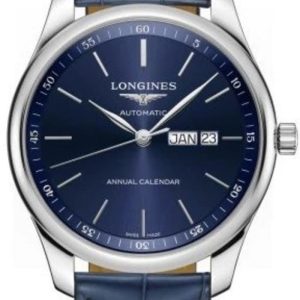Longines Master Collection Automatic 42mm Blue Dial Blue Leather Strap Men’s Watch L2.920.4.92.0 42mm