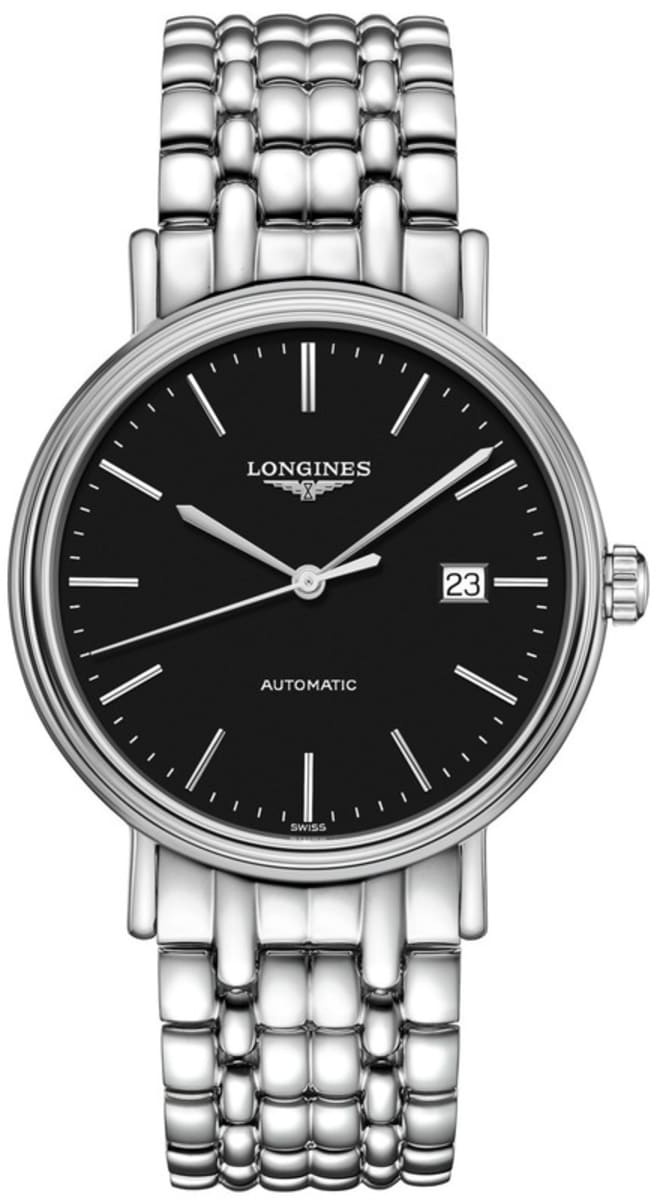 Longines Presence Automatic Black Dial Stainless Steel Men’s Watch L4.922.4.52.6 40mm