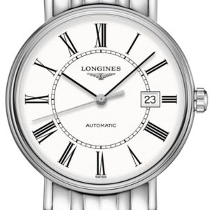 Longines Presence Automatic White Dial Stainless Steel Men’s Watch L4.922.4.11.6 40mm