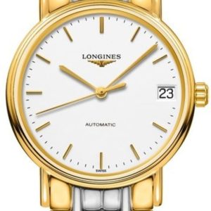 Longines Presence Automatic White Dial Two-Toned Stainless Steel Women’s Watch L4.322.2.12.7 30mm