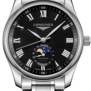 Longines Master Collection Moonphase Black Dial Stainless Steel Men’s Watch L2.909.4.51.6 40mm
