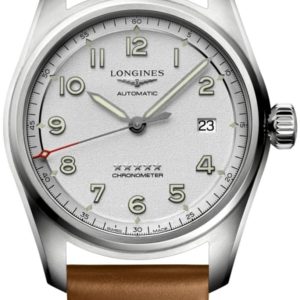 Longines Spirit Automatic Silver Dial Leather Strap Men’s Watch L3.810.4.73.2 40mm