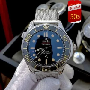 Omega Seamaster Diver 007 Edition Stainless Silk Steel Band 41mm 41mm