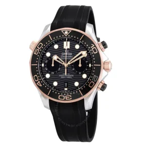 Omega Seamaster Diver 300m Co-Axial Master Chronograph Automatic Chronometer Black Dial Men’s Watch 210.22.44.51.01.001 44mm