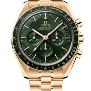 Omega Speedmaster Moonwatch Professional 18kt Yellow Gold Green Dial Men’s Watch 310.60.42.50.10.001 42mm