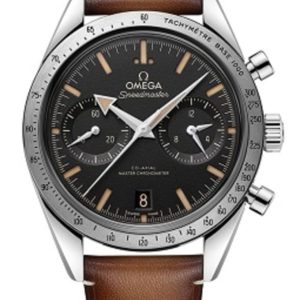 Omega Speedmaster 57 Black Dial Leather Strap Men’s Watch 332.12.41.51.01.001 40.5mm Luxury Edition