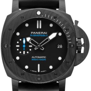 Panerai Submersible Black Dial Rubber Strap Men’s Watch PAM01231 42mm