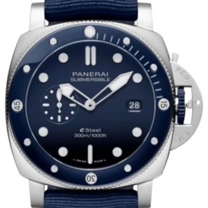 Panerai Submersible Quaranta Quattro Goldtech Blu Profondo Automatic Blue Dial Synthetic Strap Men’s Watch PAM01289 44mm