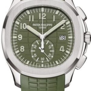 Patek Philippe Aquanaut Green Dial Composite Strap Men’s Watch 5968G-010 42.2mm