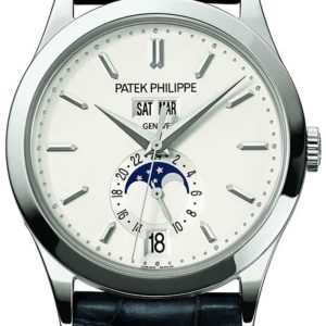 Patek Philippe Complications Annual Calendar Silvery Opaline Dial Men’s Watch 5396G-011 39mm
