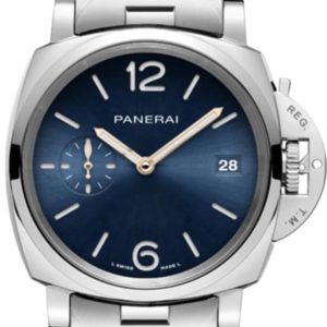 Panerai Piccolo Due Blue Dial Steel Men’s Watch PAM01123 38mm