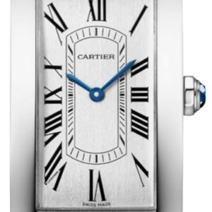 Cartier Tank Americaine Automatic Large SIlver Dial Blue Leather Strap Men’s Watch WSTA0083 44.4mm