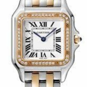 Cartier Panthere de Cartier Silver Dial Steel and 18kt Pink Gold Women’s Watch W3PN0007 27mm