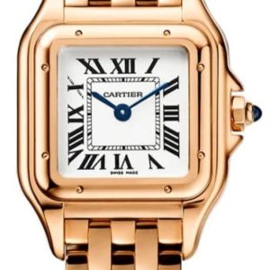 Cartier Panthere de Cartier Small White Dial Rose Gold Women’s Watch WGPN0040 30mm