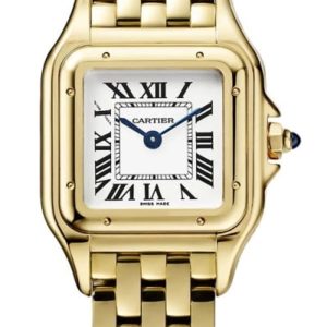 Cartier Panthere de Cartier Small Yellow Gold Silver Dial Women’s Watch WGPN0038 30mm