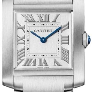 Cartier Tank Francaise Silver Dial Steel Unisex Watch WSTA0074 32mm