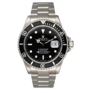 Rolex Submariner Automatic Chronometer Black Dial Men’s Watch 16610 BKSO 40.0mm