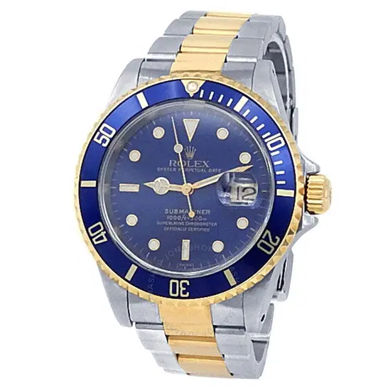 Rolex Submariner Automatic Chronometer Blue Dial Men’s Watch 16613 BLSO 40mm