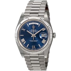 Rolex Day-Date 40 Blue Dial 18K White Gold President Automatic Men’s Watch 228239BLRP 40mm