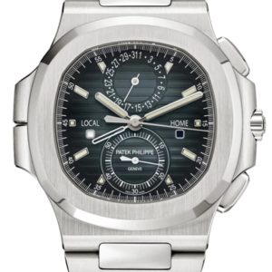 Patek Philippe Nautilus Travel Time Chronograph Blue-Black Dial Steel Men’s Watch 5990/1A-011 40.5mm