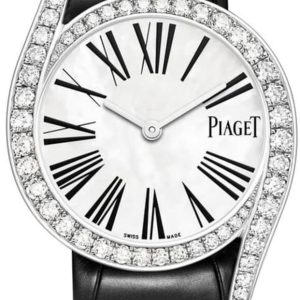 Piaget Limelight Gala Mother of Pearl Dial Diamond White Gold Leather Strap Women’s Watch G0A43390 32mm