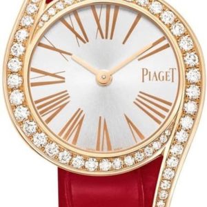 Piaget Limelight Gala Silver Dial Diamond Leather Strap Women’s Watch G0A43151 26mm
