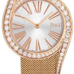 Piaget Limelight Gala Silver Dial Diamond Rose Gold Women’s Watch G0A42213 26mm