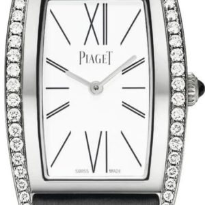 Piaget Limelight Silver Dial Diamond White Gold Satin Strap Women’s Watch G0A41189 38mm