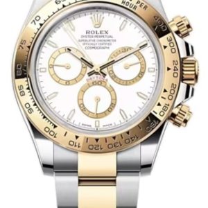 Rolex Cosmograph Daytona Stainless Steel and Yellow Gold White Dial Men’s Watch M126503-0001 40mm